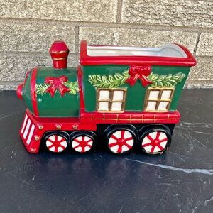 "HOLIDAY EXPRESS" LARGE TRAIN PLANTER